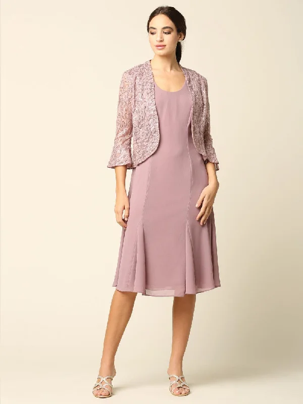 Metallic cocktail dresses with a halter neck for a glamorous occasionShort Mother of the Bride Two Piece Set Jacket Dress Metallic cocktail dresses with a halter neck for a glamorous occasionShort Mother of the Bride Two Piece Set Jacket Dress