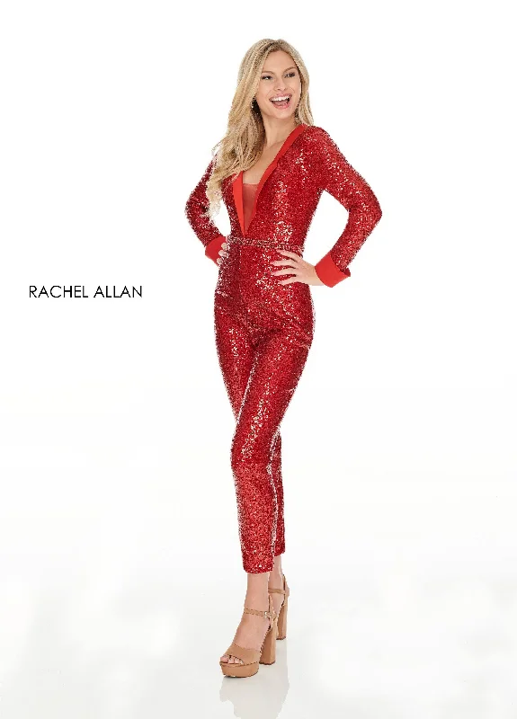 Bodycon dress in a geometric pattern​Rachel Allan Sparkling Jumpsuit Formal