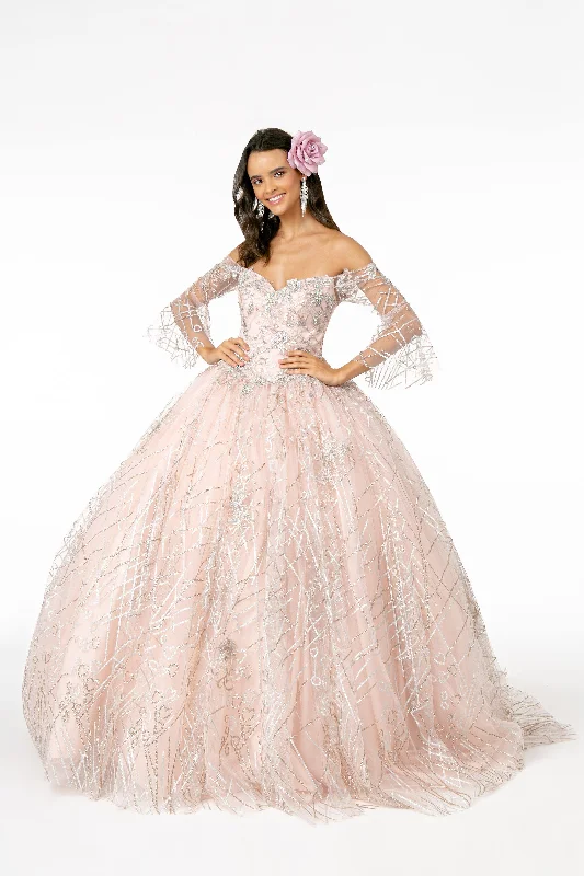 Mini bodycon dress for a night out on the town​Long Glitter Mesh Quinceanera Dress