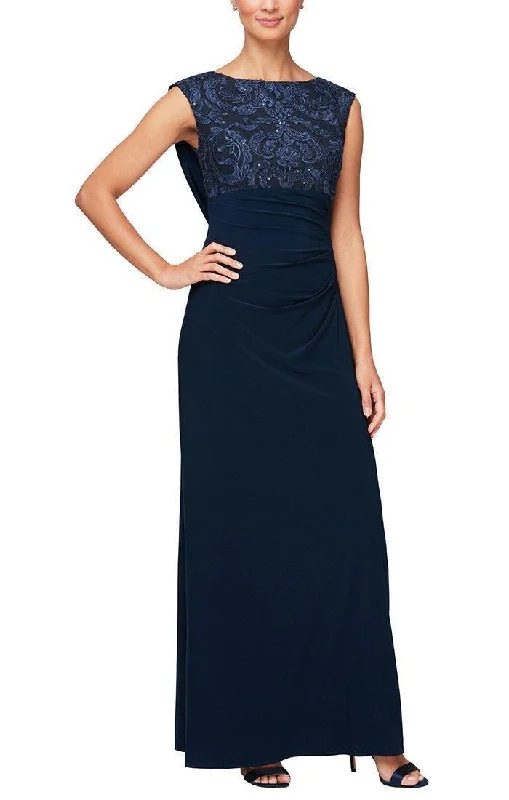 Party dresses with a metallic finish for a shiny and eye - catching effectAlex Evenings AE81171137 Long Formal Dress Sale Party dresses with a metallic finish for a shiny and eye - catching effectAlex Evenings AE81171137 Long Formal Dress Sale