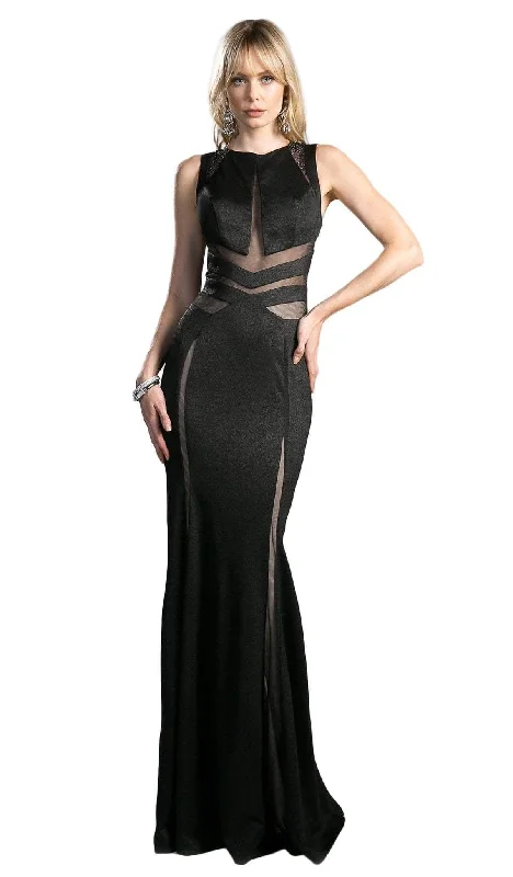 Formal dresses with fringe - trimmed sleeves and wrap - around styles for a bohemian - inspired formal eventCinderella Divine - Embellished Jewel Neck Sheath Dress Formal dresses with fringe - trimmed sleeves and wrap - around styles for a bohemian - inspired formal eventCinderella Divine - Embellished Jewel Neck Sheath Dress