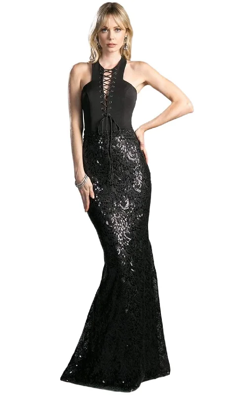Prom dresses with metallic - colored fabrics and beaded embroidery for a glamorous promCinderella Divine - Sleeveless Sequined Sheath Evening Gown Prom dresses with metallic - colored fabrics and beaded embroidery for a glamorous promCinderella Divine - Sleeveless Sequined Sheath Evening Gown