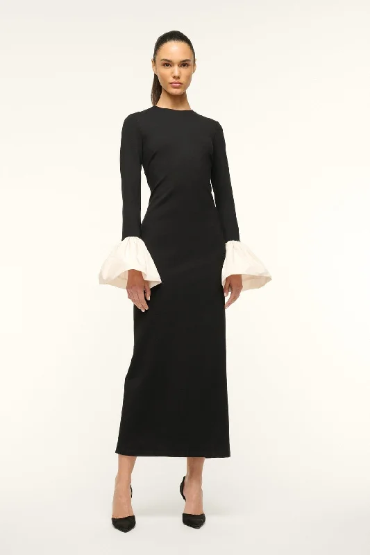 HAWTHORNE MAXI DRESS | BLACK IVORY