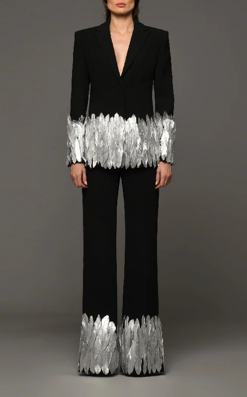Prom dresses with keyhole backs and rhinestone - studded straps for a flirty lookJean Louis Sabaji 600441 Pantsuit Prom dresses with keyhole backs and rhinestone - studded straps for a flirty lookJean Louis Sabaji 600441 Pantsuit
