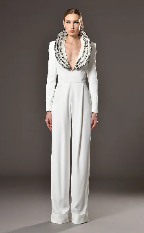 Formal dresses with fringe - trimmed sleeves and wrap - around styles for a bohemian - inspired formal eventJean Louis Sabaji 600817 Jumpsuit