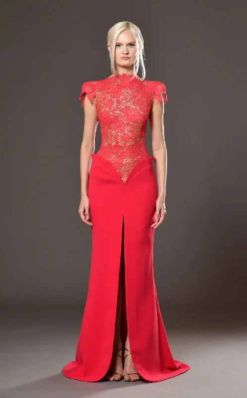 Prom dresses with cold - shoulder cutouts and satin bows for a trendy lookJean Louis Sabaji 600825 Dress Prom dresses with cold - shoulder cutouts and satin bows for a trendy lookJean Louis Sabaji 600825 Dress