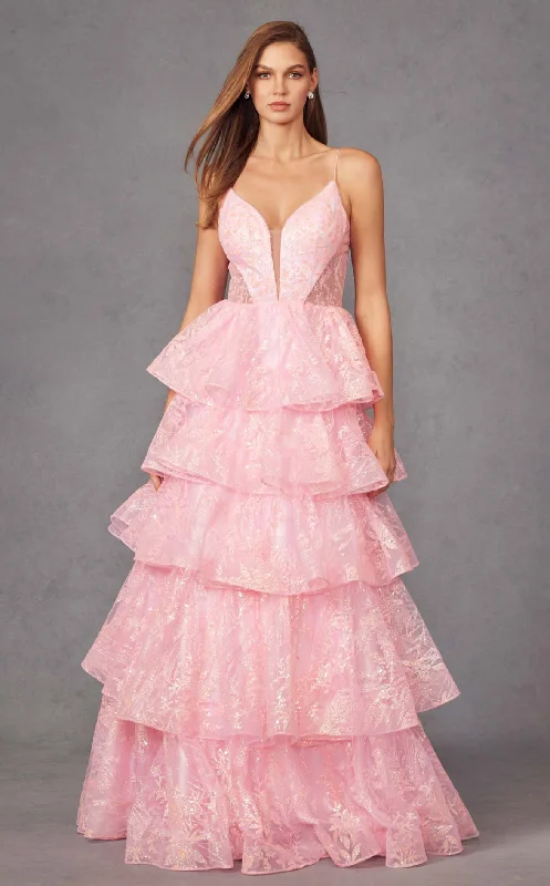 Prom dresses with one - shoulder designs and feather accents for a bold statementJuliet JT2438K Dress Prom dresses with one - shoulder designs and feather accents for a bold statementJuliet JT2438K Dress