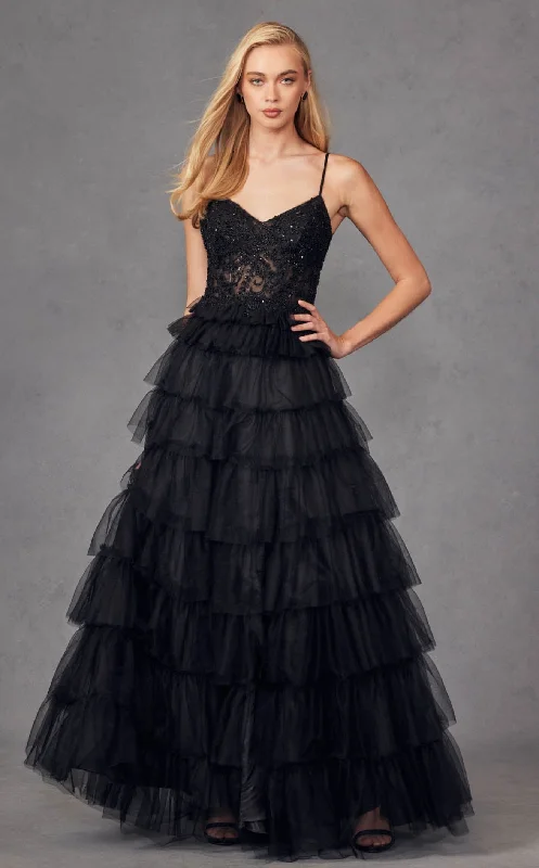Formal dresses with tiered lace skirts and off - the - shoulder necklines for a feminine and elegant formal appearanceJuliet JT2451S Dress Formal dresses with tiered lace skirts and off - the - shoulder necklines for a feminine and elegant formal appearanceJuliet JT2451S Dress