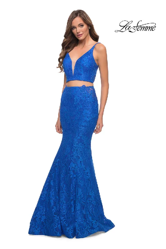 A - line party dresses with a floral print for spring events​La Femme Dress 29970