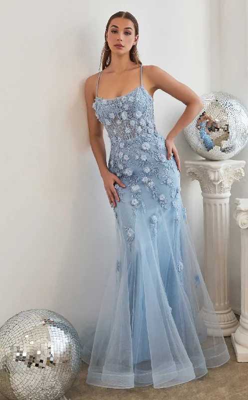 Prom dresses with side - slit skirts and beaded fringes for a glamorous appearanceLaDivine CD995 Dress Prom dresses with side - slit skirts and beaded fringes for a glamorous appearanceLaDivine CD995 Dress