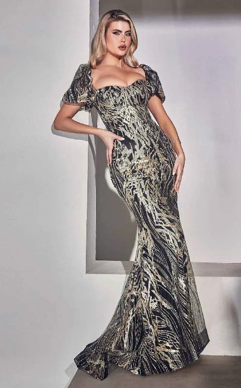 Prom dresses with ruched bodices and organza sleeves for a romantic lookLaDivine J833 Dress Prom dresses with ruched bodices and organza sleeves for a romantic lookLaDivine J833 Dress