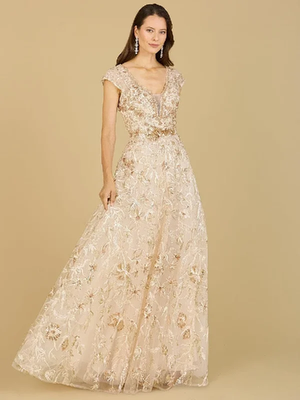Party dresses with a tiered skirt for a fun and voluminous styleLara Dresses 29196 Long A-line Prom Dress Party dresses with a tiered skirt for a fun and voluminous styleLara Dresses 29196 Long A-line Prom Dress