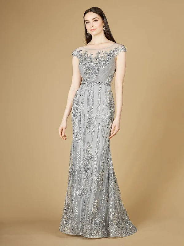 Party dresses with a bow detail for a cute and charming touchLara Dresses 29210 Cap Sleeve Long Evening Dress Party dresses with a bow detail for a cute and charming touchLara Dresses 29210 Cap Sleeve Long Evening Dress