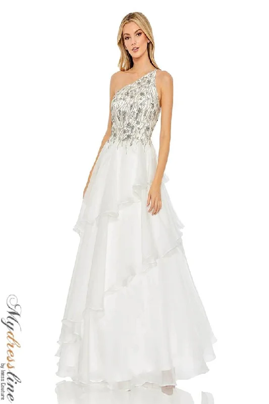 Prom dresses with illusion necklines and crystal embellishments for a formal affairMac Duggal 49538 Prom dresses with illusion necklines and crystal embellishments for a formal affairMac Duggal 49538