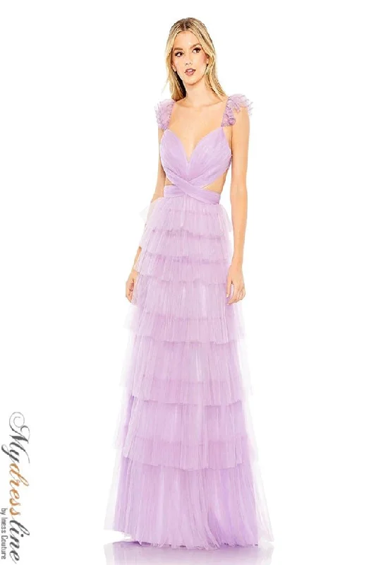 Mermaid - cut formal dresses in satin for a glamorous prom nightMac Duggal 50670
