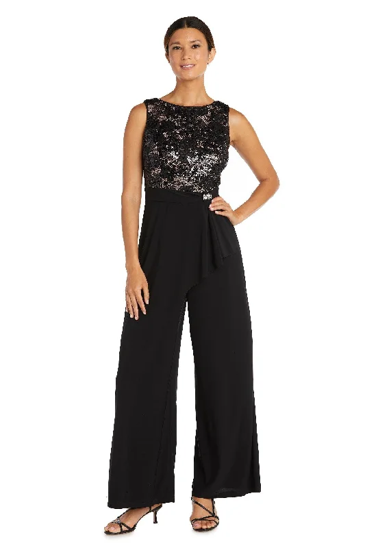 Party dresses with a metallic finish for a shiny and eye - catching effectR&M Richards 9054 Sleeveless Formal Lace Jumpsuit Sale Party dresses with a metallic finish for a shiny and eye - catching effectR&M Richards 9054 Sleeveless Formal Lace Jumpsuit Sale
