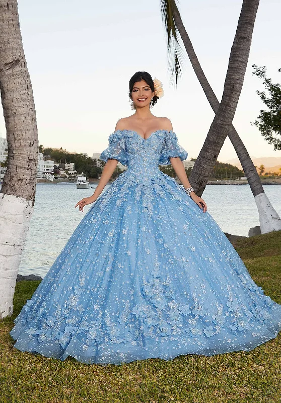 Plus - size party dresses with a flattering cut for all body typesVizcaya by Morilee 3D Floral Lace Quince Dress 89358 Plus - size party dresses with a flattering cut for all body typesVizcaya by Morilee 3D Floral Lace Quince Dress 89358