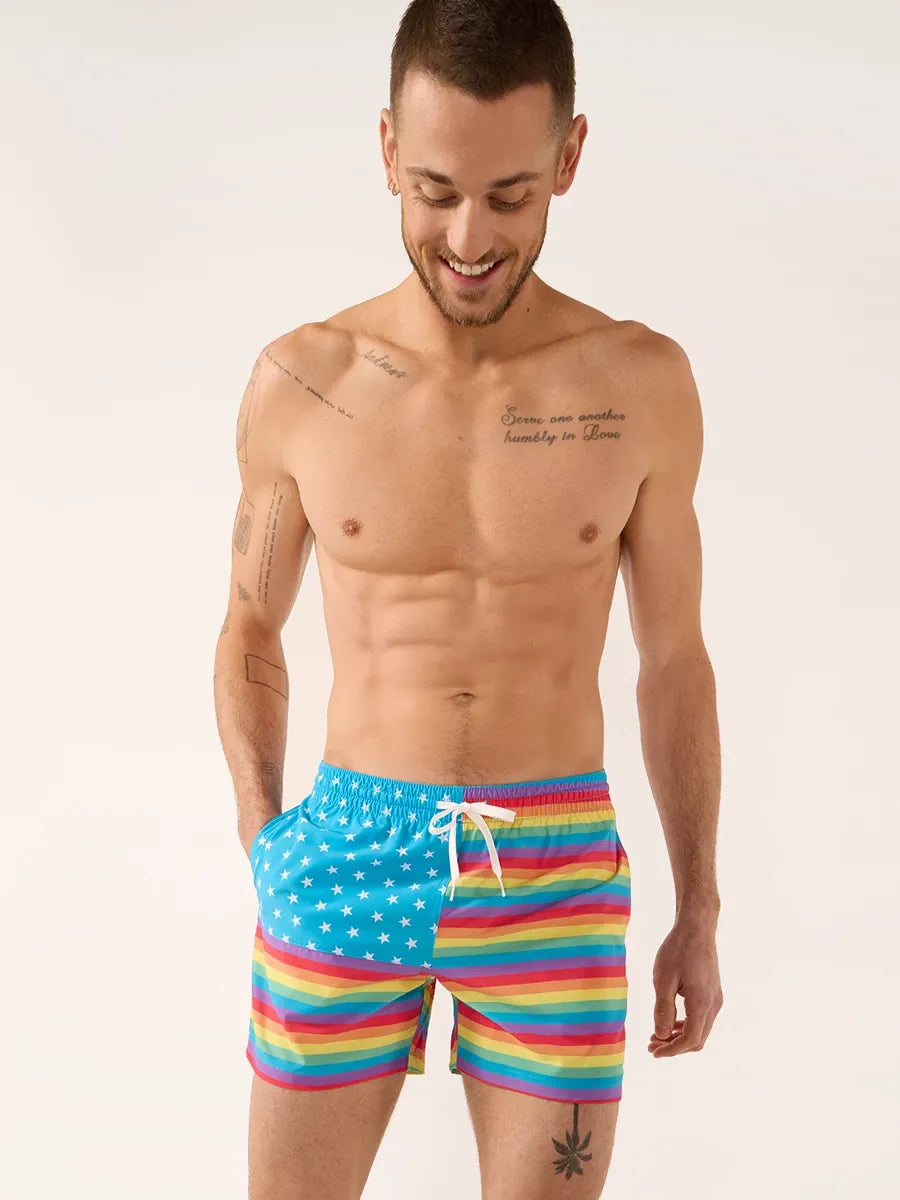 Printed floral women swimwear for a feminine and colorful beach vibeThe Love Is Loves 5.5" (Classic Swim Trunk) Printed floral women swimwear for a feminine and colorful beach vibeThe Love Is Loves 5.5" (Classic Swim Trunk)