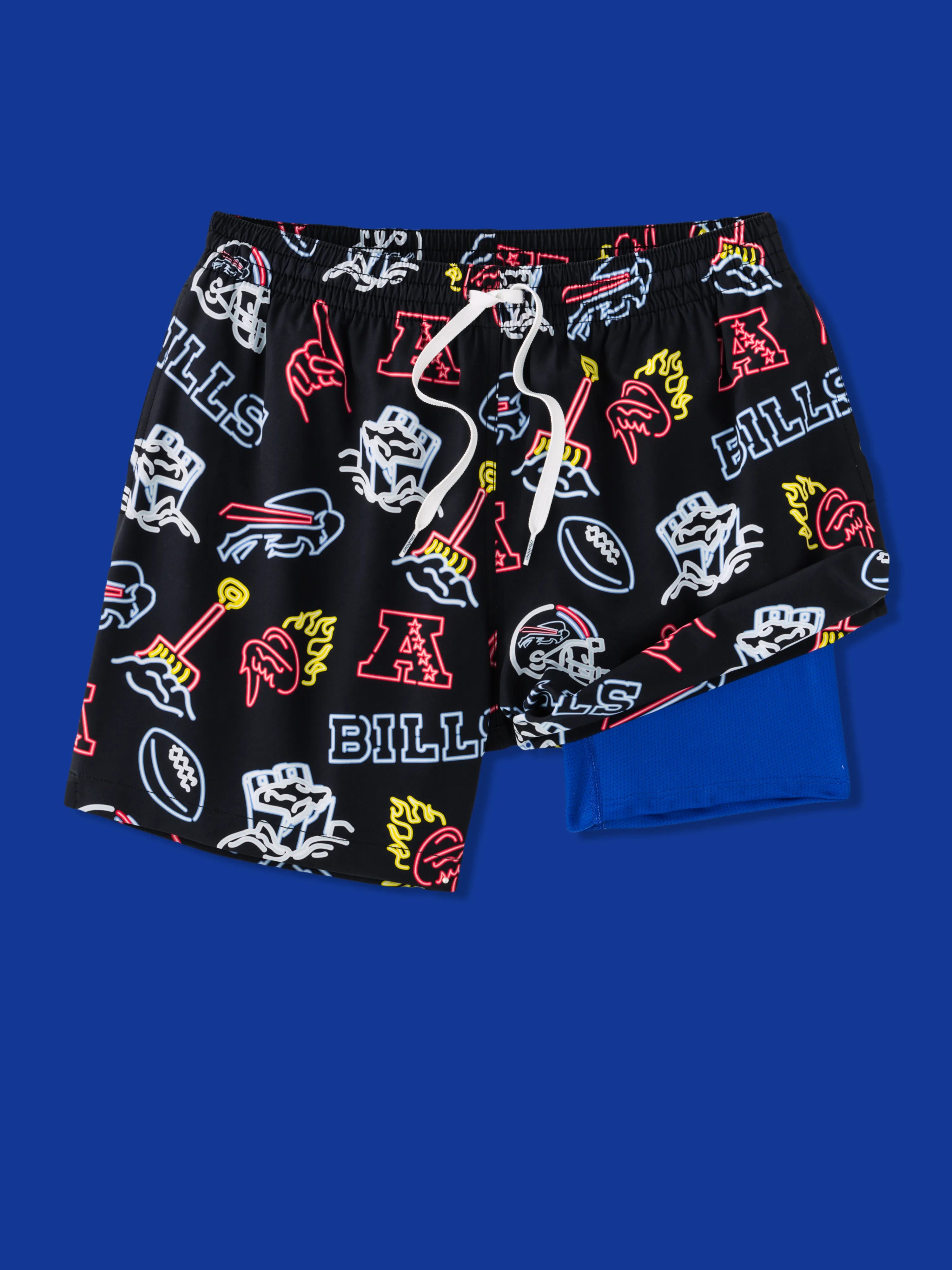 Push - up women swimwear to enhance the bust for a more confident beach lookThe Neon Bills 5.5" (NFL Classic Lined Swim Trunks) Push - up women swimwear to enhance the bust for a more confident beach lookThe Neon Bills 5.5" (NFL Classic Lined Swim Trunks)