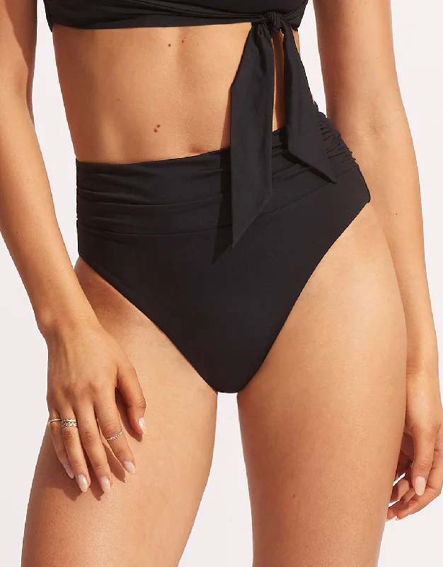Sports bikini for high - intensity water activities like surfingCollective High Cut Rio Bikini Pant - Black Sports bikini for high - intensity water activities like surfingCollective High Cut Rio Bikini Pant - Black