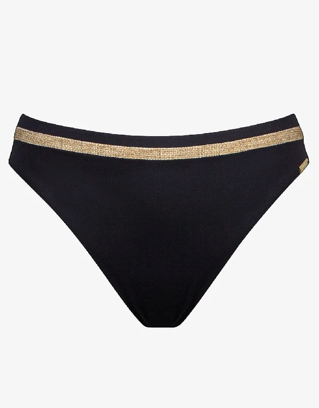 High - performance bikini with quick - drying fabric for active swimmersConstruction Bikini Pant - Black High - performance bikini with quick - drying fabric for active swimmersConstruction Bikini Pant - Black