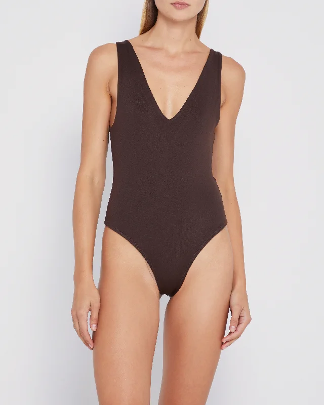 Contouring Deep V Bodysuit