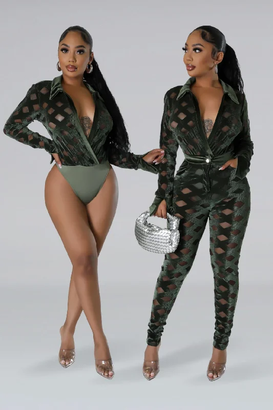 Cut - Out Bodysuits for a Trendy and Fashion - Forward StyleFall Moment Bodysuit Pant Set Cut - Out Bodysuits for a Trendy and Fashion - Forward StyleFall Moment Bodysuit Pant Set