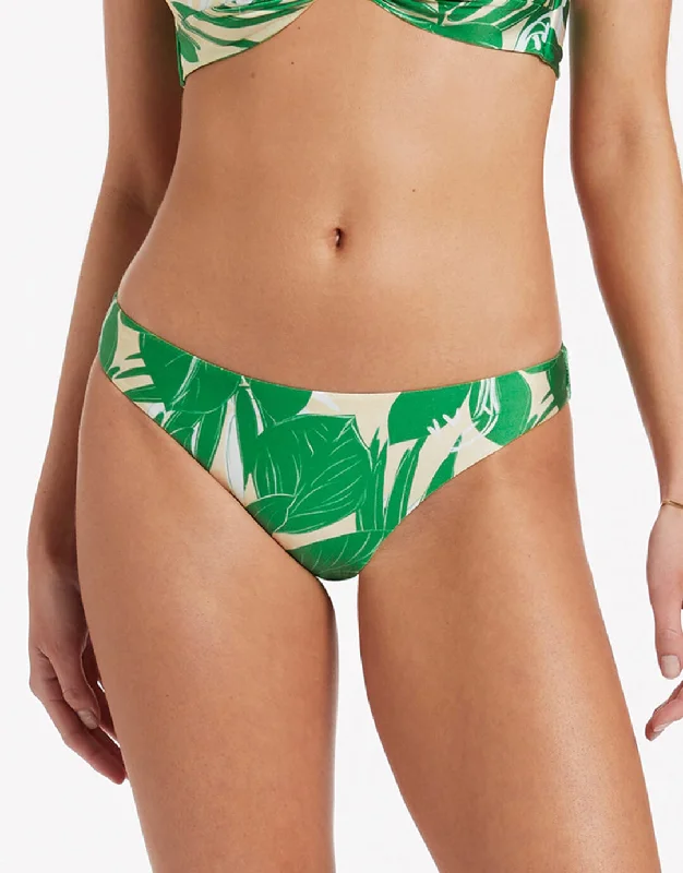 Metallic - finish bikini for a glamorous and eye - catching poolside lookFloreale Hipster Bikini Pant - Green Metallic - finish bikini for a glamorous and eye - catching poolside lookFloreale Hipster Bikini Pant - Green