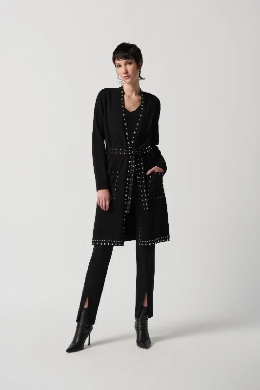 Women's sheer chiffon cover ups for beach partiesJoseph Ribkoff Sweater 234919 Black Women's sheer chiffon cover ups for beach partiesJoseph Ribkoff Sweater 234919 Black
