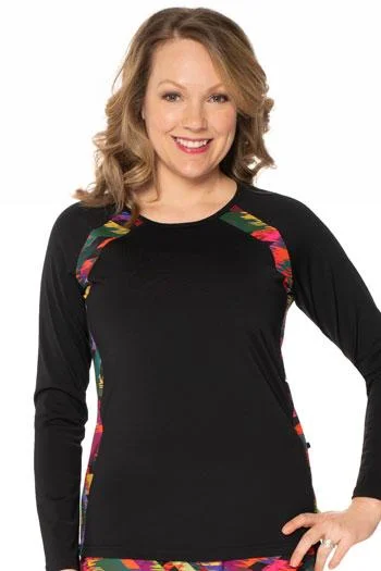 Long Sleeve Slimming Rash Guard - Chlorine Proof