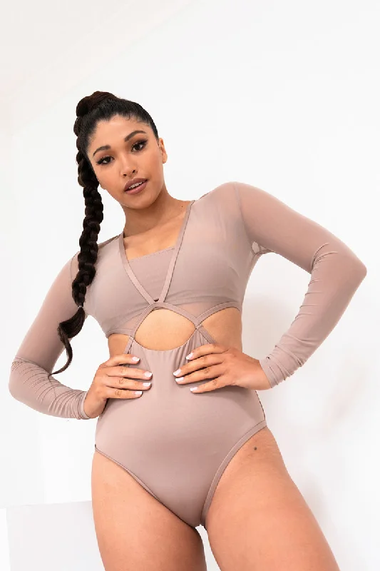 Lunalae Diana Bodysuit - Recycled Mocha