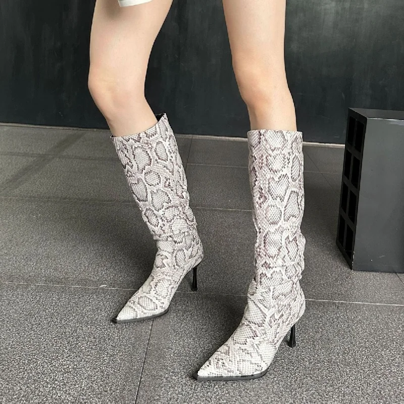 Plus - Size Bodysuits with a Comfortable and Flattering FitLuxury Women Long Boots Trend 2023 Shoes Fashion Snakeskin Pointed Toe Western Ladies Knee High Boots With Heels Female Shoes Plus - Size Bodysuits with a Comfortable and Flattering FitLuxury Women Long Boots Trend 2023 Shoes Fashion Snakeskin Pointed Toe Western Ladies Knee High Boots With Heels Female Shoes