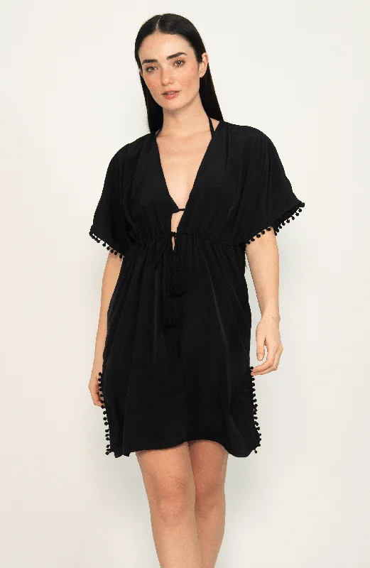 Long - sleeved cover ups for added sun protection and warmthSalida de Playa Negra, Colección Pacifico de Bari Swimwear