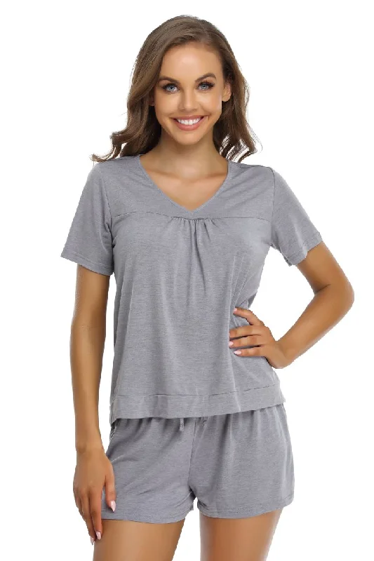 Women's Sheer Paneled One - Pieces in White for a Delicate and Elegant Evening AppearanceShort Sleeve Lightweight Loungewear Pajamas Women's Sheer Paneled One - Pieces in White for a Delicate and Elegant Evening AppearanceShort Sleeve Lightweight Loungewear Pajamas