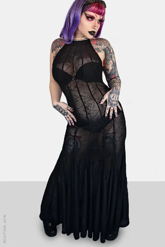 Animal - print cover ups for a bold and edgy beach styleSpinnerette Maxi Dress