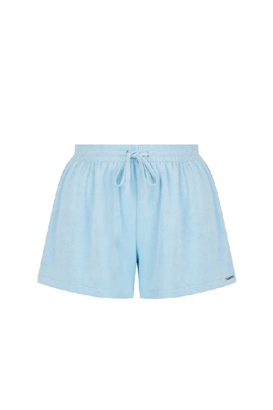 Terry Towelling Shorts Light Blue