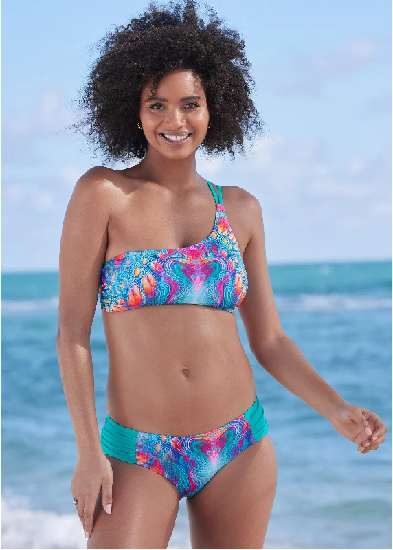 Plus Size Women's Adjustable - Strap Swim Tops in Burgundy for a Custom FitStrappy Bikini Top - Above The Waves