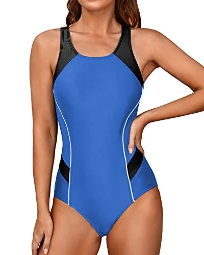Plus Size Women's Floral Print Maxi One - Pieces in Multicolor for a Spring Garden PartyColorblock Crisscross Racerback One Piece Swimsuit-Light Blue Plus Size Women's Floral Print Maxi One - Pieces in Multicolor for a Spring Garden PartyColorblock Crisscross Racerback One Piece Swimsuit-Light Blue