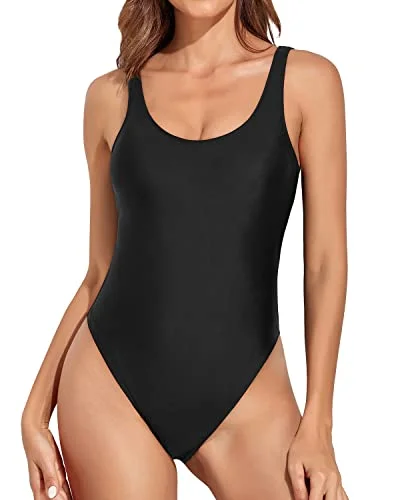 Women's Long - Sleeve Turtleneck One - Pieces in Navy for a Sophisticated Winter EnsembleTummy Control Low Back Scoop Neck Retro 80S High Cut One Piece Swimsuit-Black Women's Long - Sleeve Turtleneck One - Pieces in Navy for a Sophisticated Winter EnsembleTummy Control Low Back Scoop Neck Retro 80S High Cut One Piece Swimsuit-Black