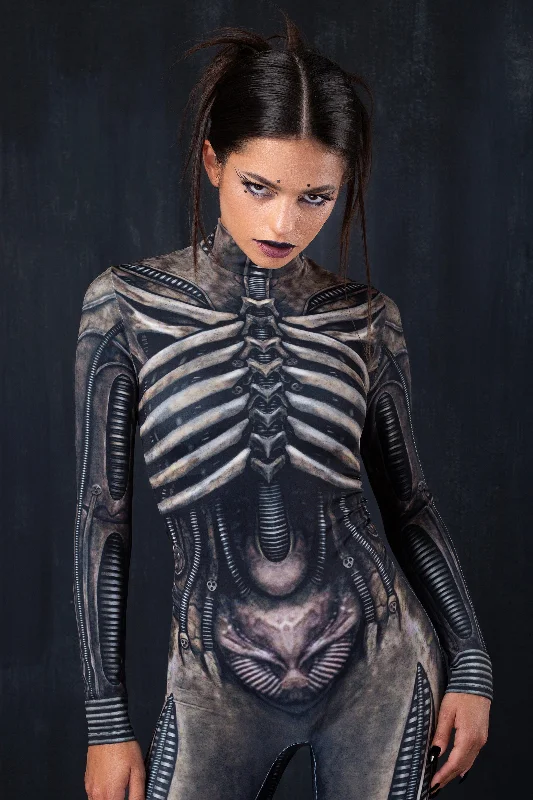 Button - Front Bodysuits with a Classic and Timeless AppealXenomorph Costume