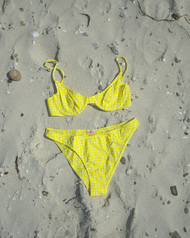 Sustainable bikini made from recycled materials for eco - conscious beachgoersSunflower Zoe Bikini Bottom Sustainable bikini made from recycled materials for eco - conscious beachgoersSunflower Zoe Bikini Bottom